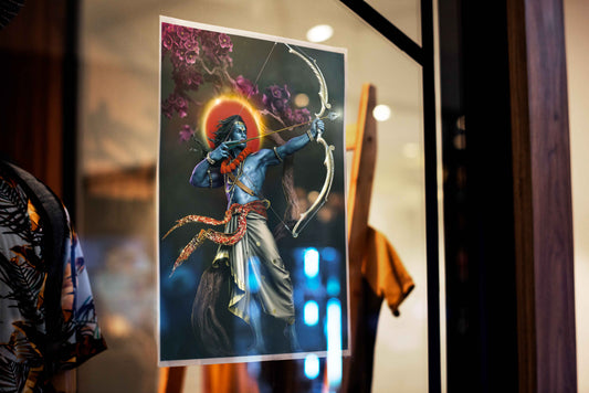 Shri Krishna Divine Warrior - Poster