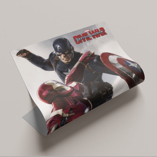 Capitain America vs Ironman Poster