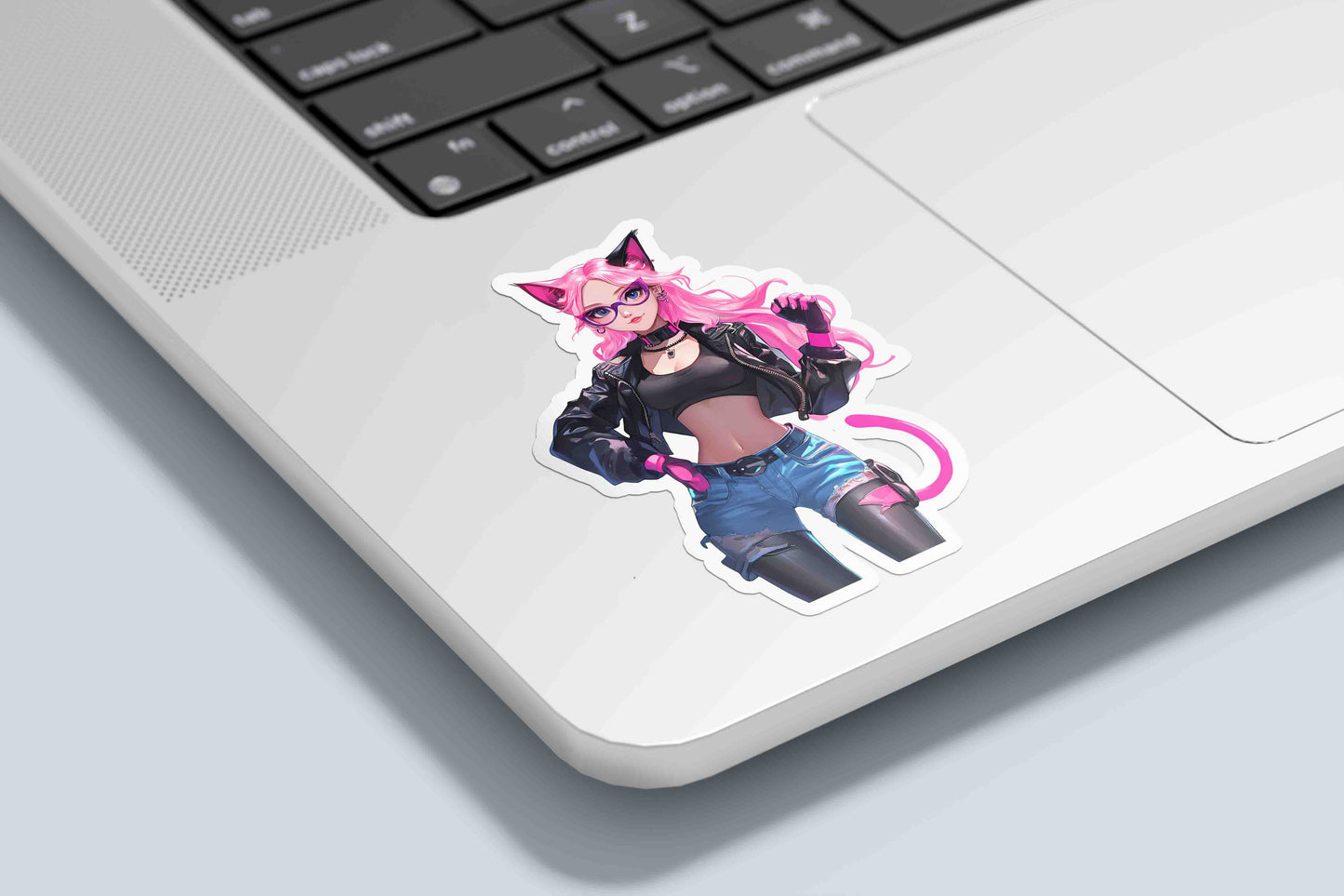 Cyber Cat Attitude - Sticker