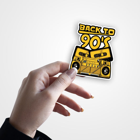 Back To 90's Kid Sticker