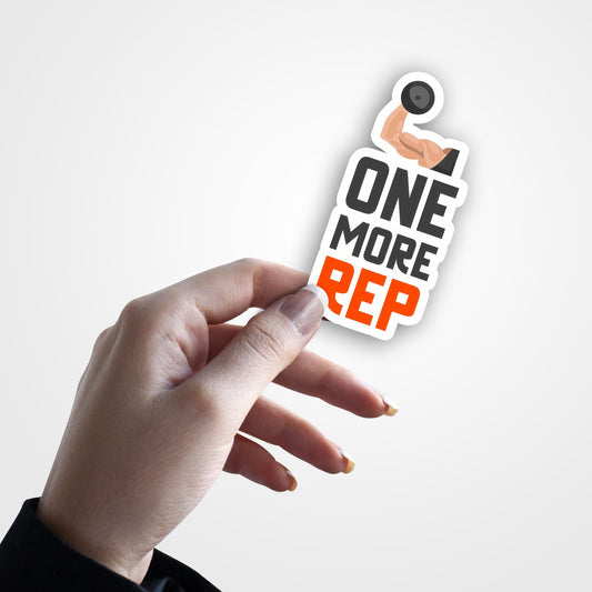 One More Rep - Gym Sticker