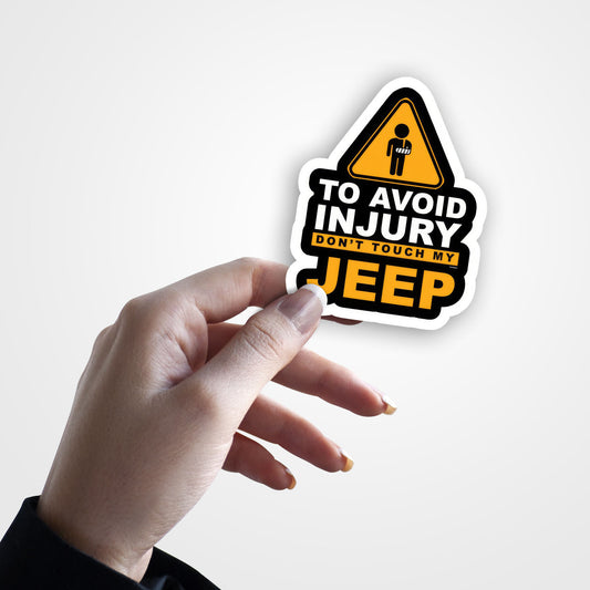 Don't Touch My Jeep - Warning Sticker