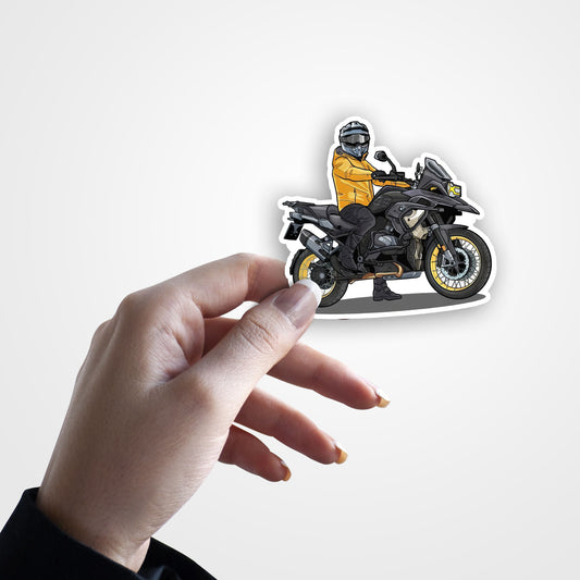 Adventure Biker Sticker