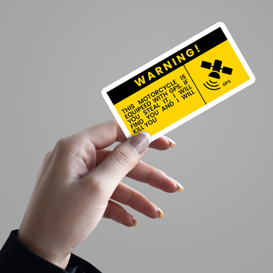 Warning: Motorcycle Equipped with GPS