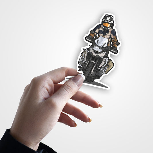 Adventure Biker Sticker