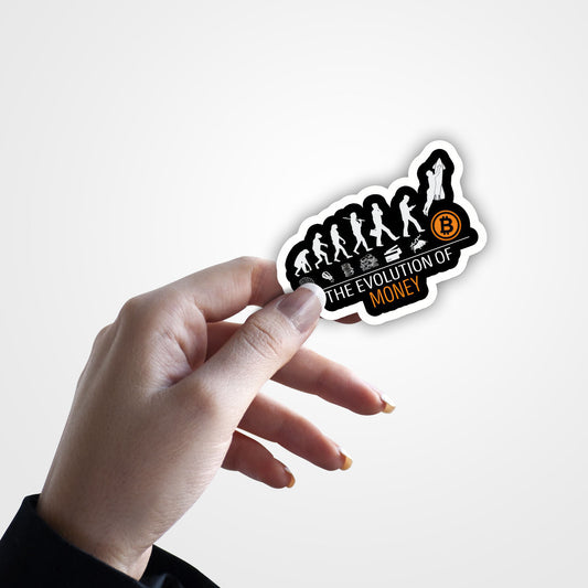 The Evolution Of Money - Sticker