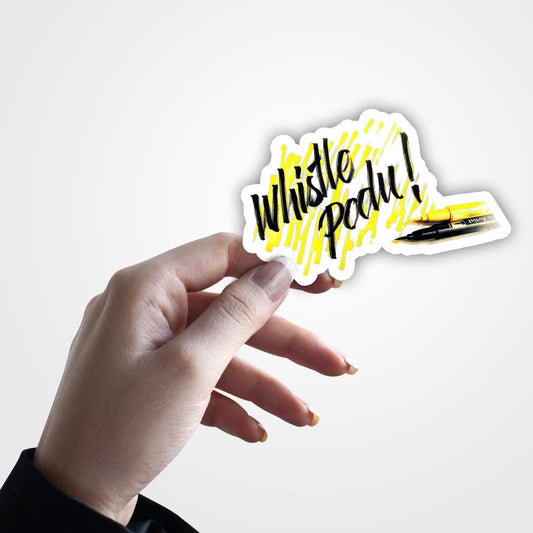 Whistle Podu - Cricket Sticker