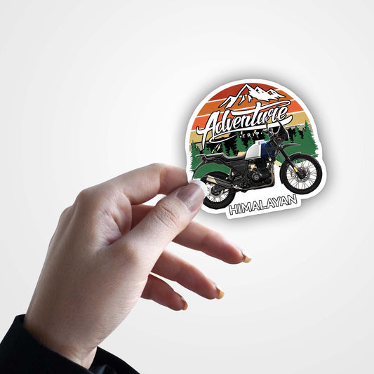 Adventure Touring Bike Sticker