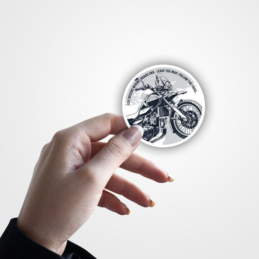 Adventure Touring Bike Sticker