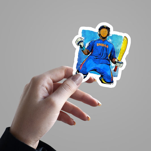 Indian Cricketer Celebrate - Sticker