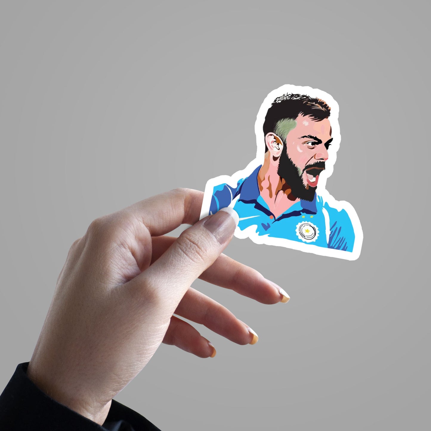 Virat Kohli Roar - Cricket Sticker