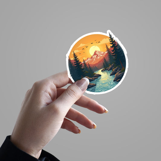Sunrise Nature Sticker