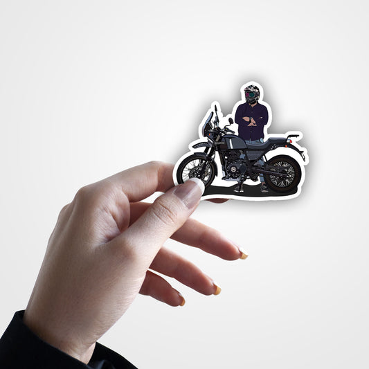 Adventure Touring Bike Sticker