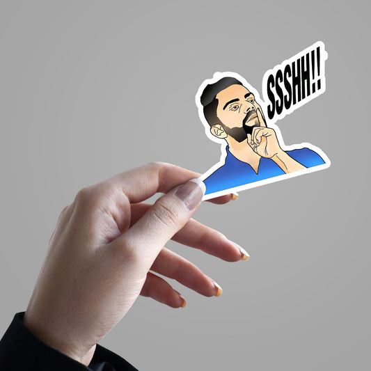 Virat Kholi Ssshh.. - Cricket Sticker