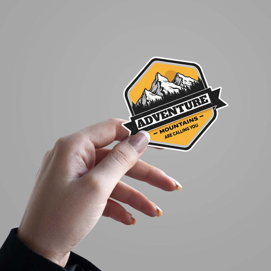 Adventure - Mountains are Calling you Sticker