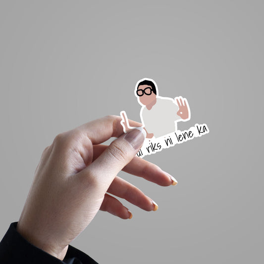 Bilkul Risk Nai Leneka - Babu Rao Doodle Sticker