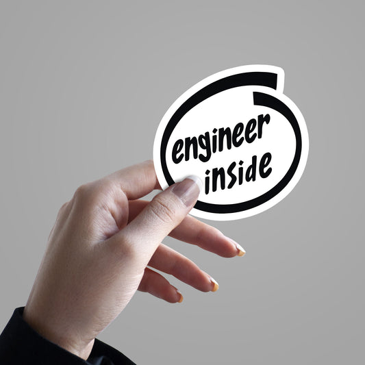 Engineer Inside Car Sticker