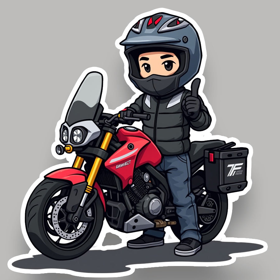 Biker Sticker