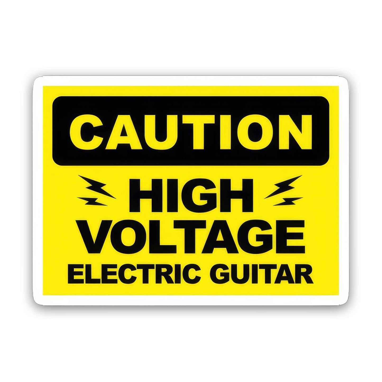 Hight Voltage Electric Guitar - Music Sticker