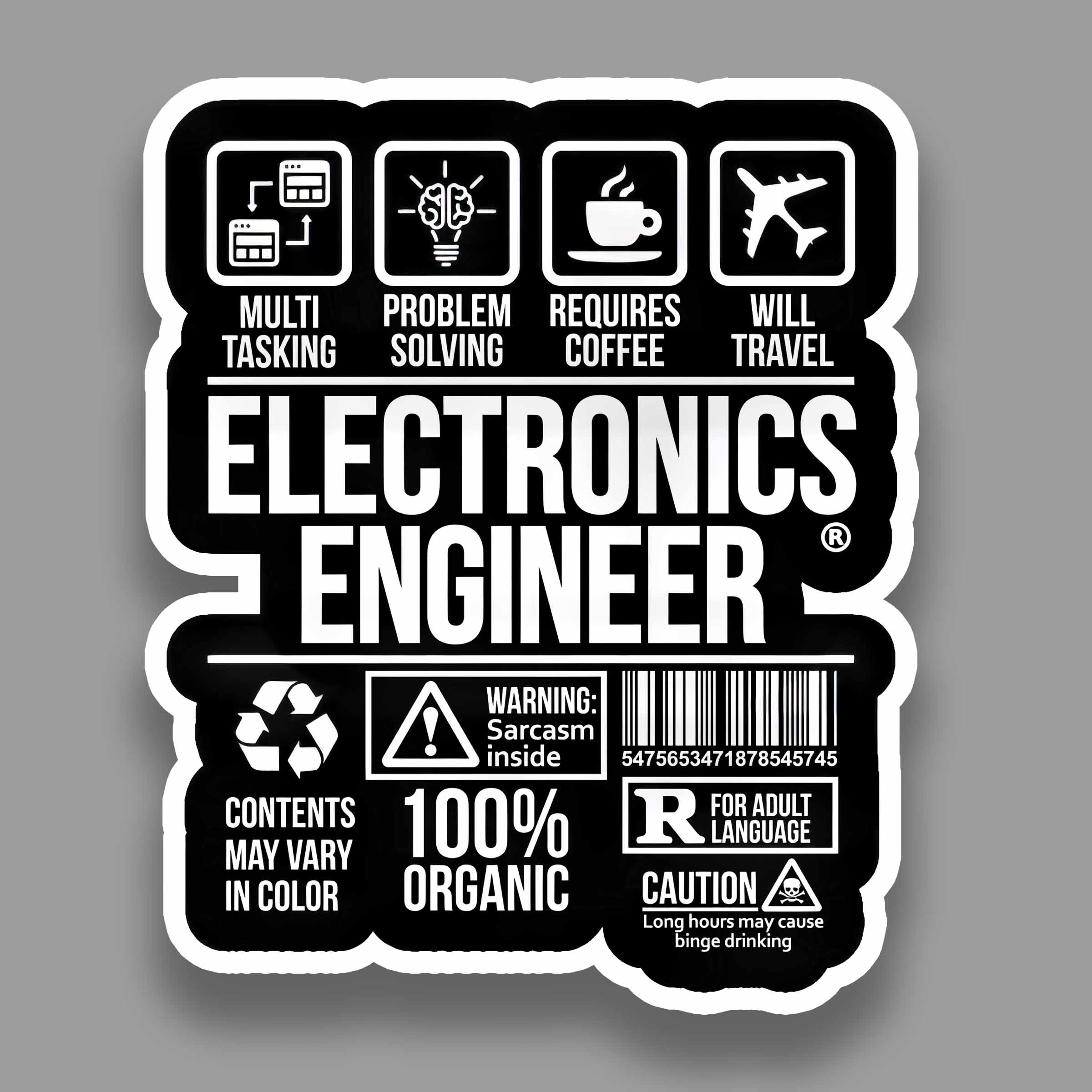 Electronics Engineer Sticker – GraFix Verse