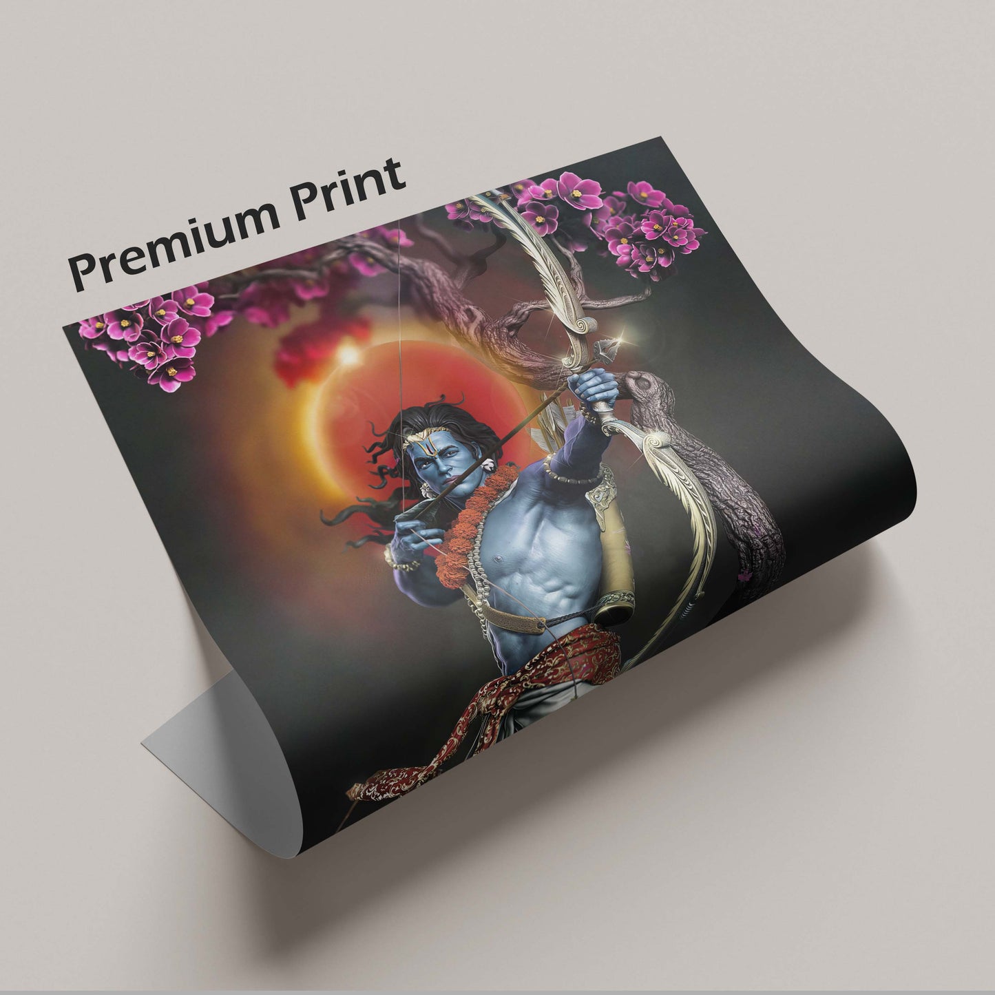 Shri Krishna Divine Warrior - Poster