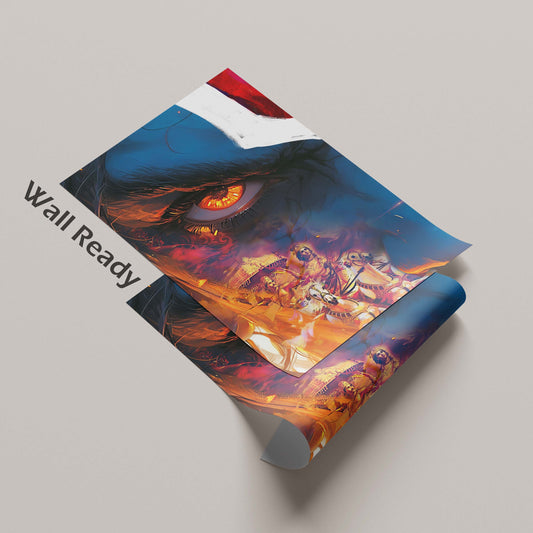 Krishna & Arjuna - Poster