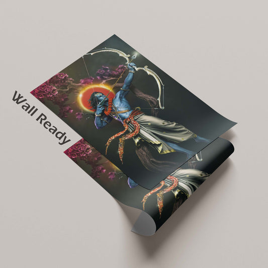 Shri Krishna Divine Warrior - Poster