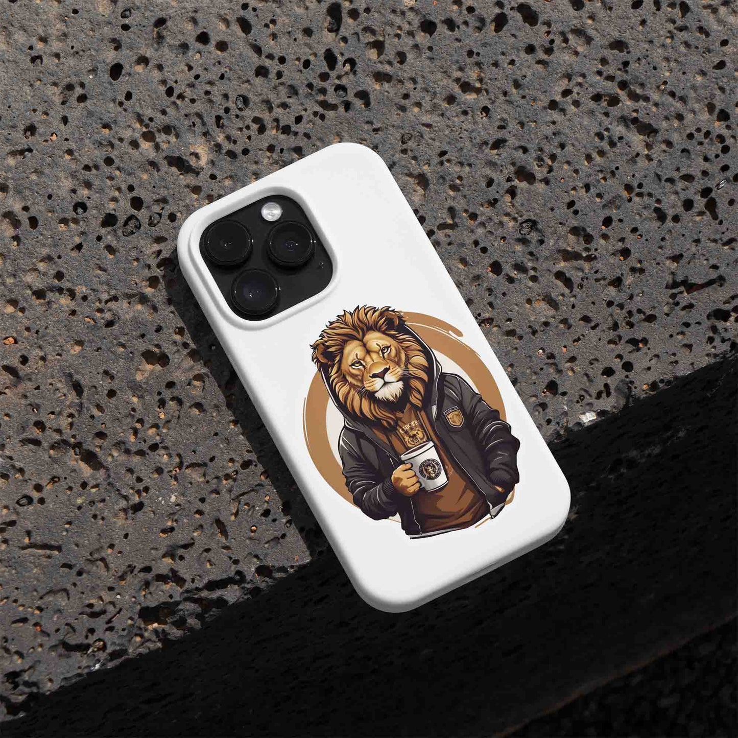 Chilling Lion Sticker