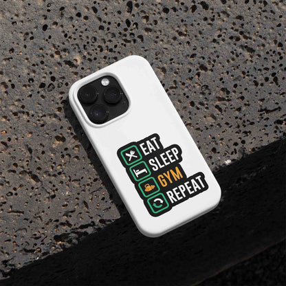 Eat Sleep Gym Repeat - Sticker