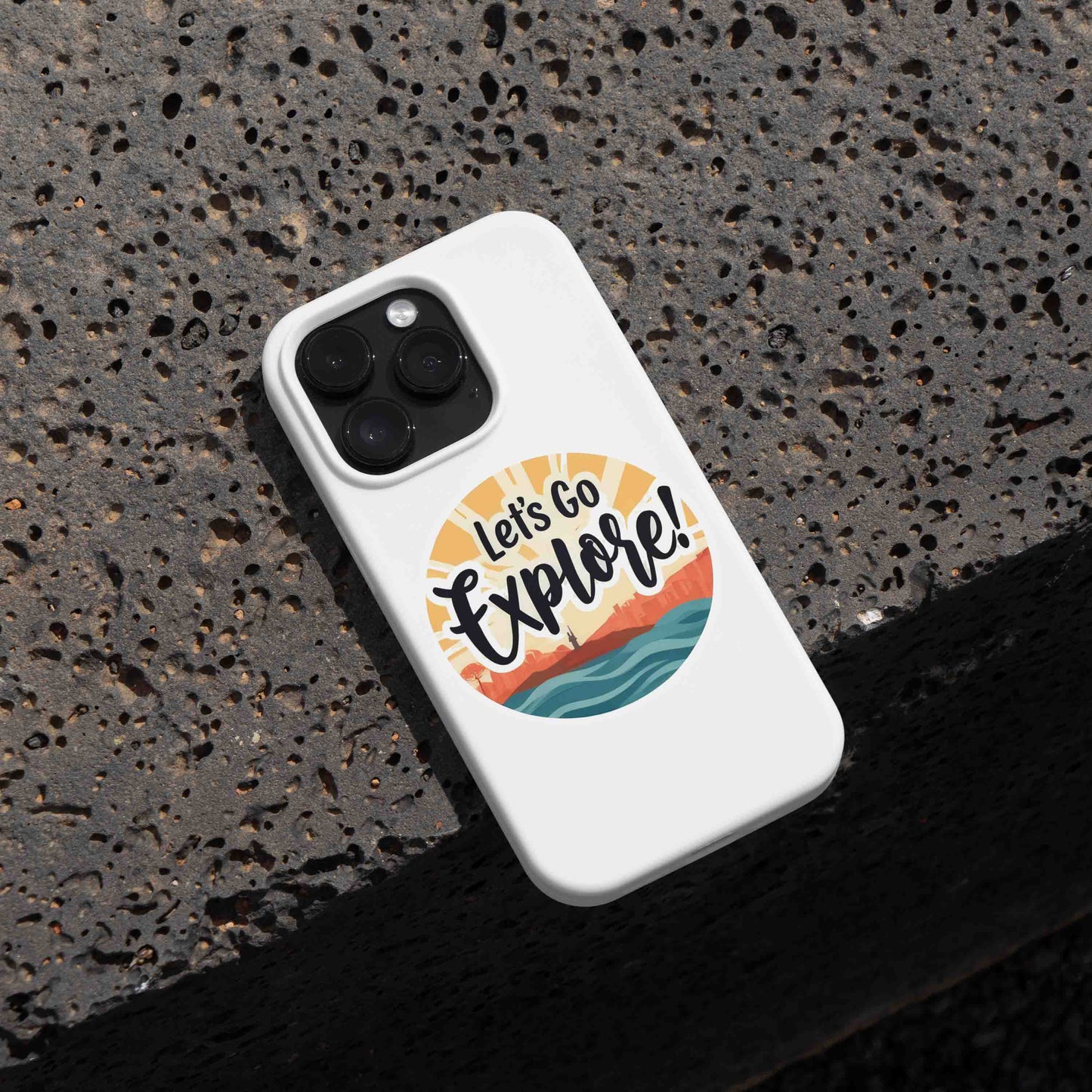 Let's Go Explore Sticker