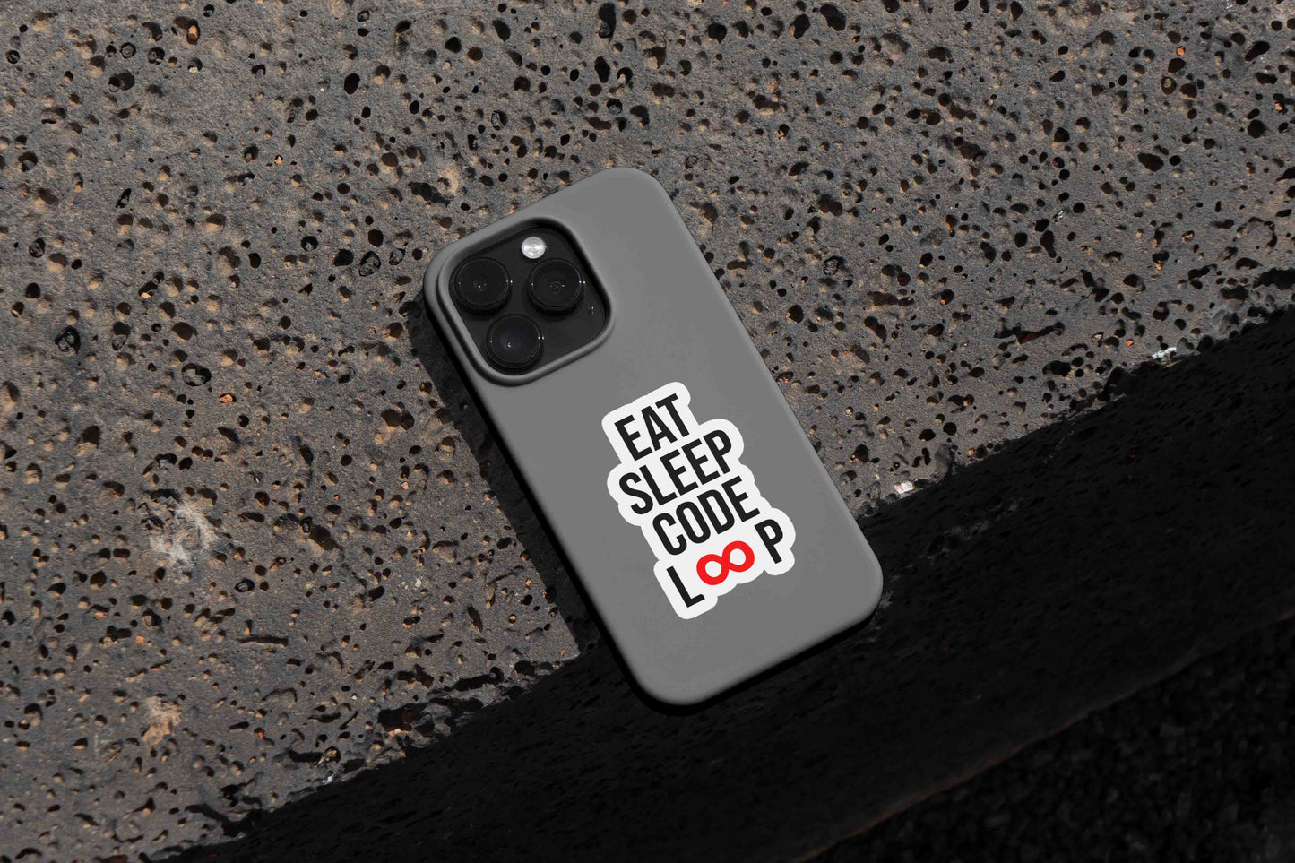 Eat Sleep Code Loop Sticker