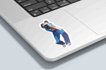Indian Cricket Team Batsman - Sticker