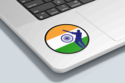 Indian Flag - Cricket Sticker
