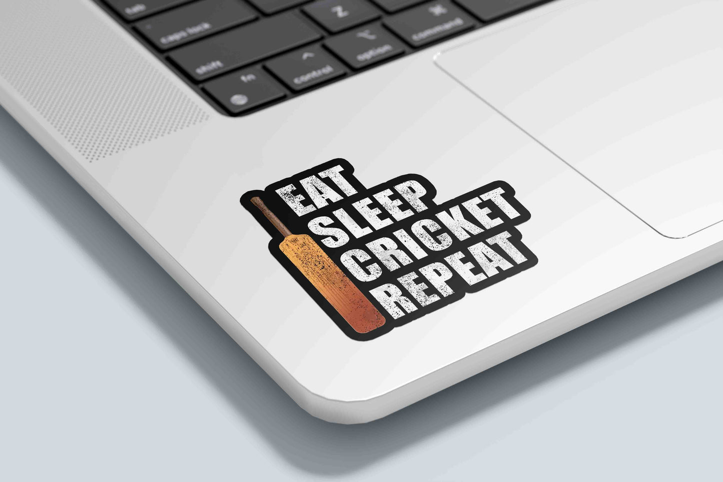 Eat Sleep Cricket Repeat - Cricket Sticker