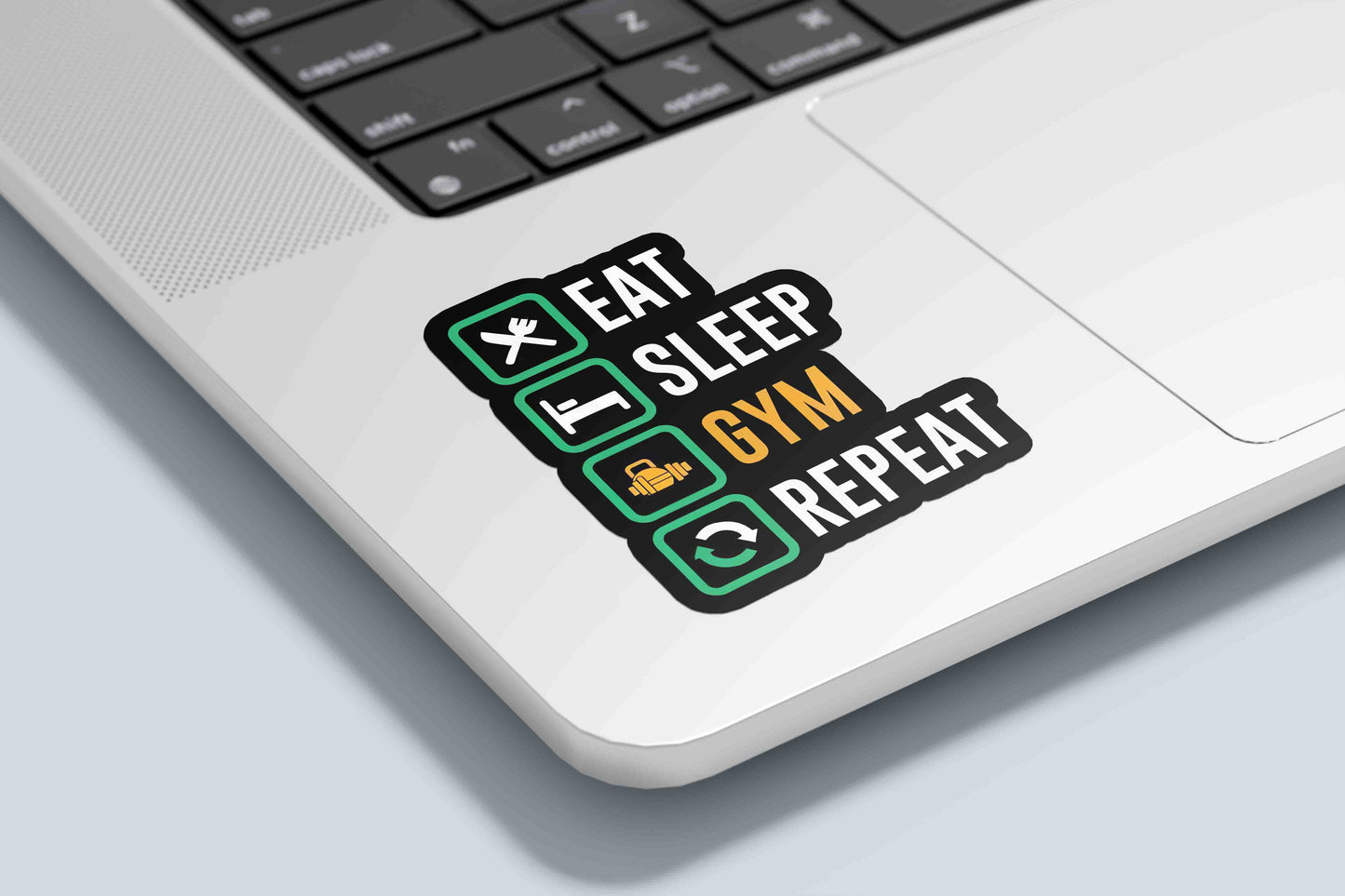 Eat Sleep Gym Repeat - Sticker