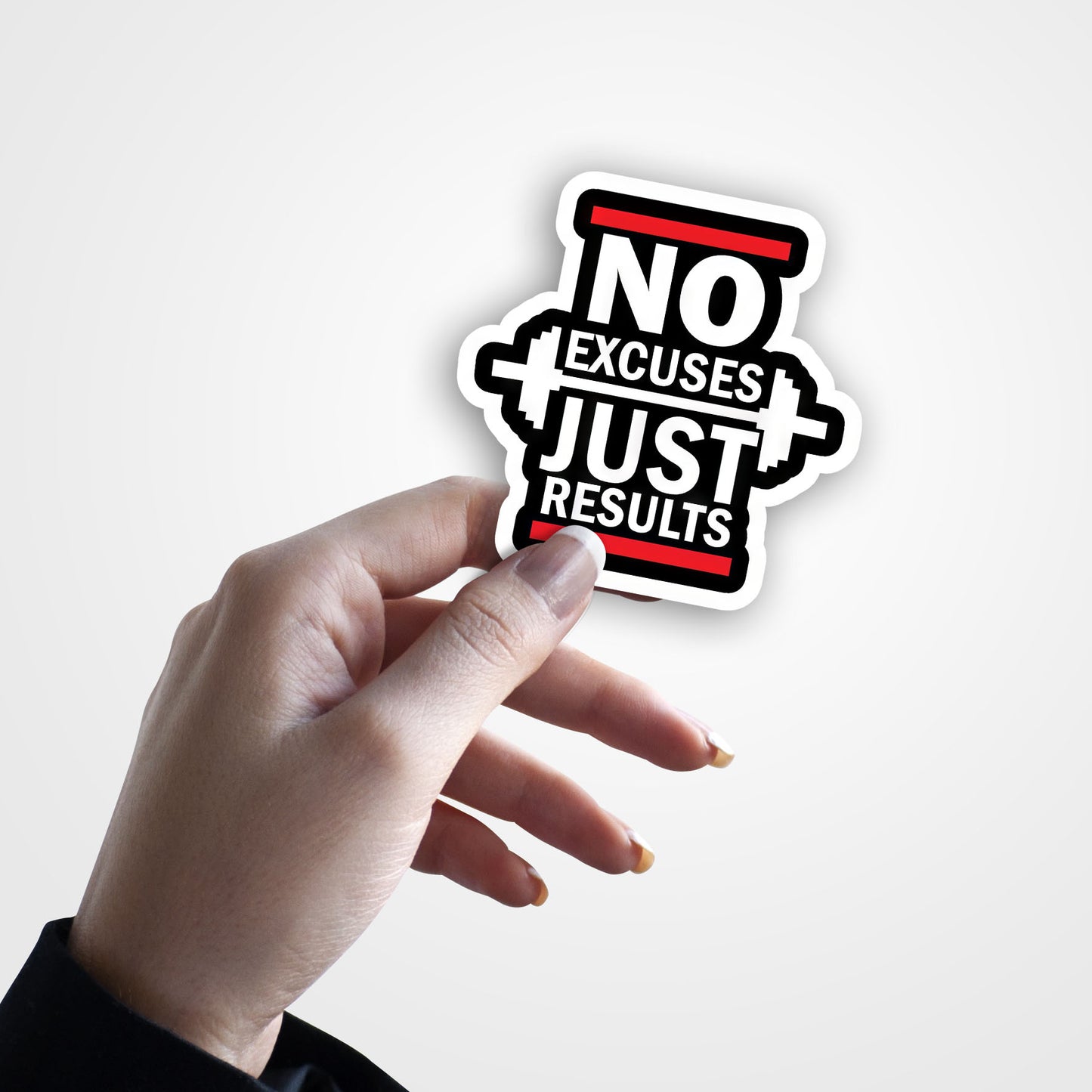 No Excuse, Just Result - Gym Sticker