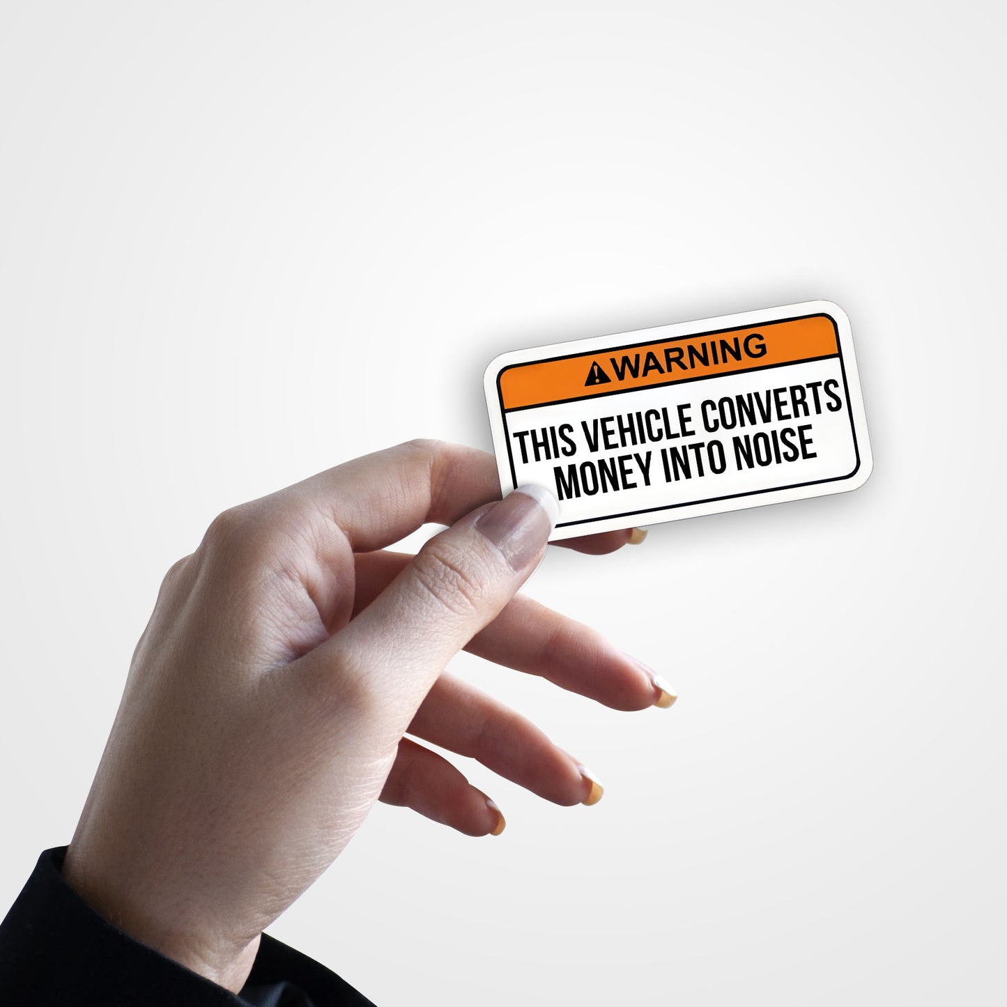 Vehicles Converts Money Into Noise - Sticker