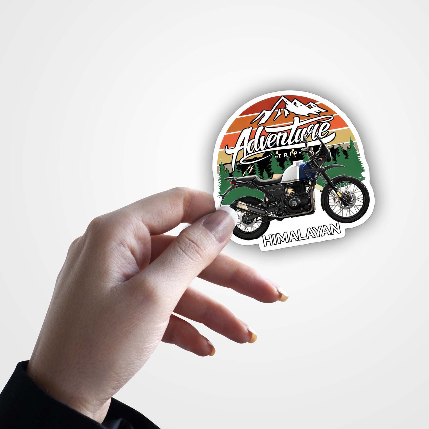 Adventure Touring Bike Sticker