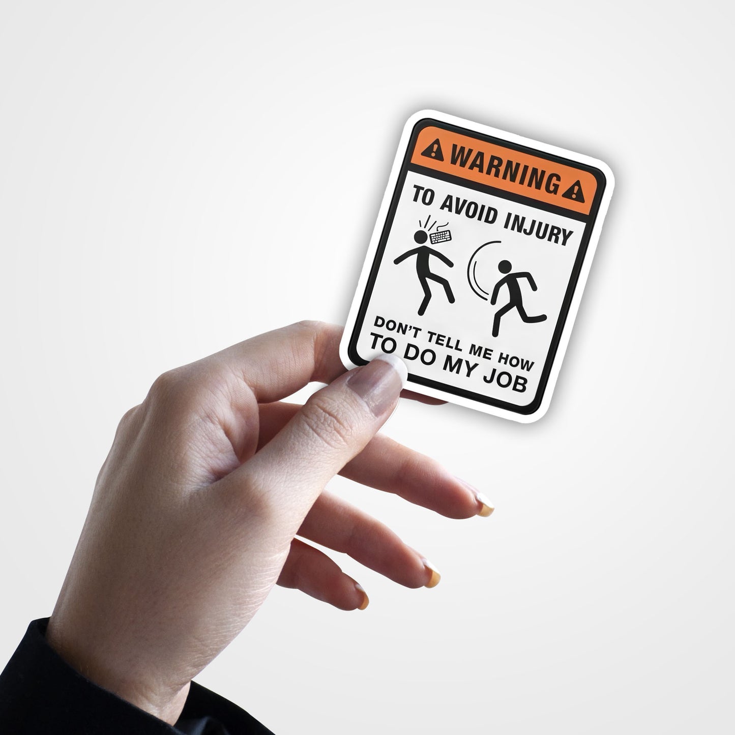 To Avoid Injury - Warning Sticker