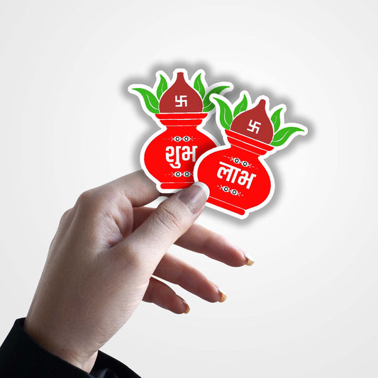 Shubh Labh Sticker (Pair)