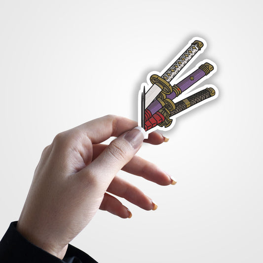 Zoro Roronoa Three Sword - One Piece Sticker