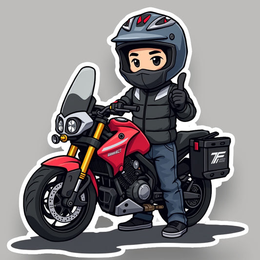 Biker Sticker
