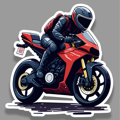 Biker Sticker