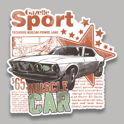 Muscle Car Sticker