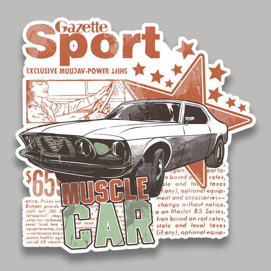 Muscle Car Sticker