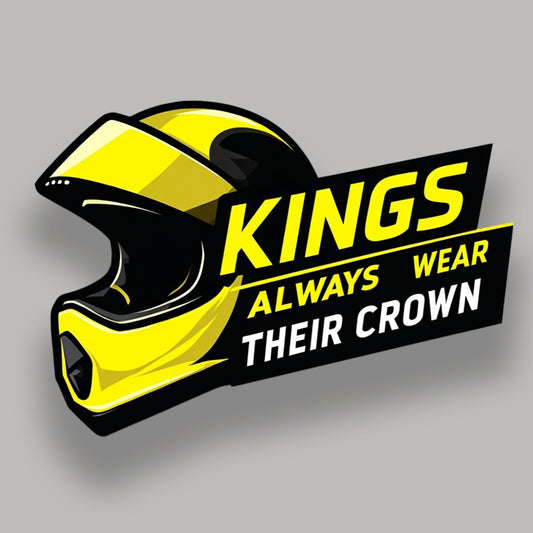 Kings always wear their crown - Sticker