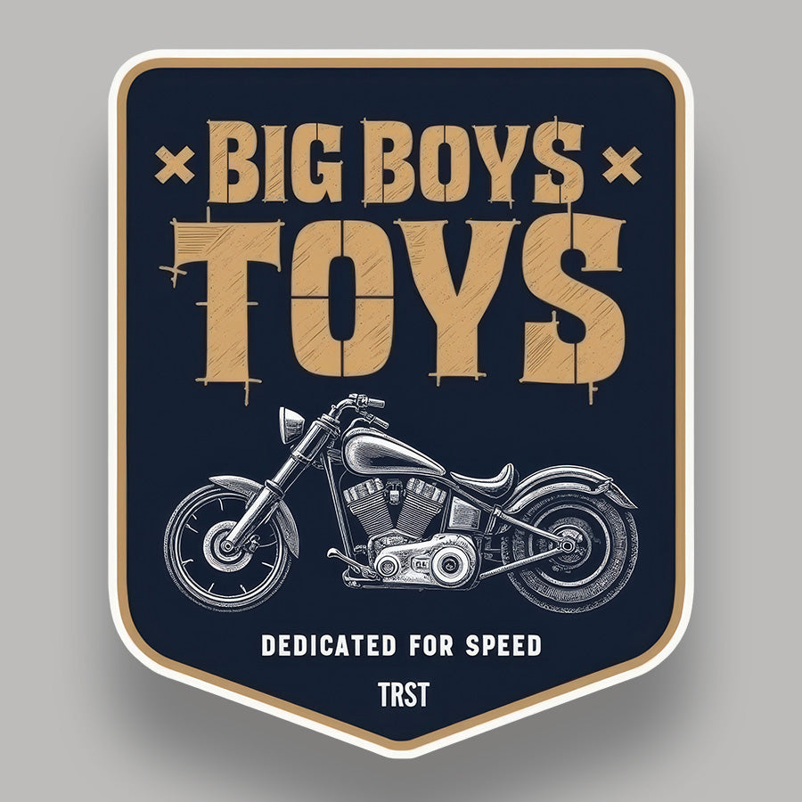Big Boys Toys - Biker Sticker