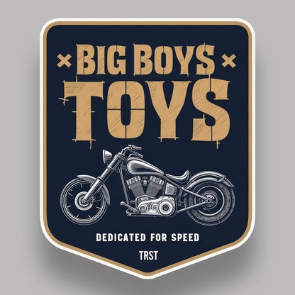 Big Boys Toys - Biker Sticker