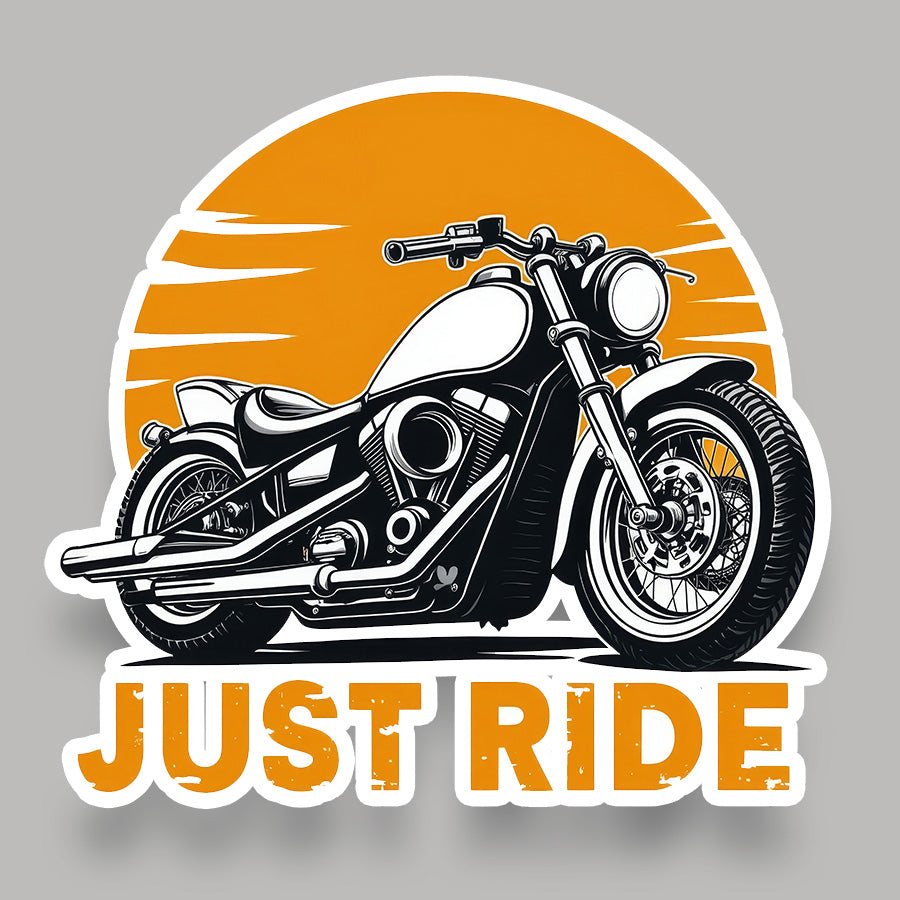 Just Ride - Cruiser Bike Sticker