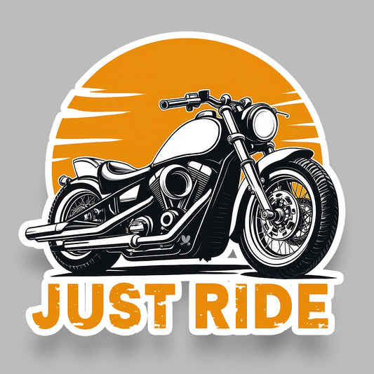 Just Ride - Cruiser Bike Sticker